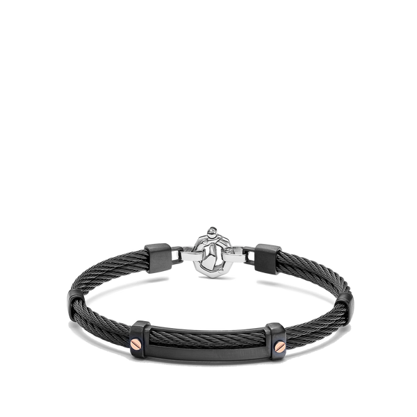 Baraka 316L Black Cable Bracelet