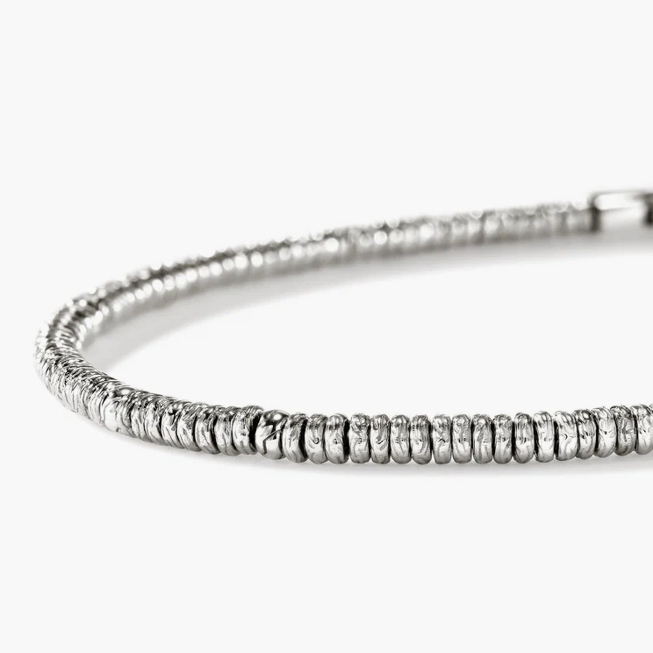 John Hardy 2.5mm Silver Heishi Bracelet