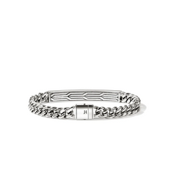 John Hardy Nailhead Silver Station 7.5mm Curb Link Bracelet