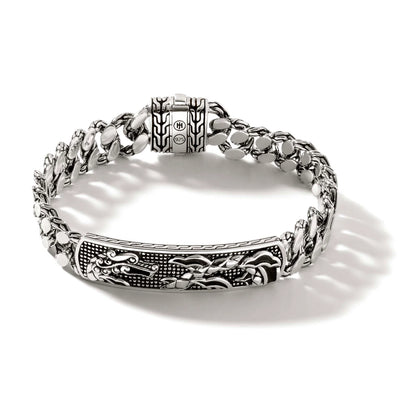 John Hardy Legends Naga Silver 11mm Curb Link ID Bracelet - John Hardy product