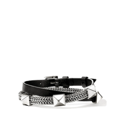 John Hardy Icon Stud Leather Wrap Bracelet