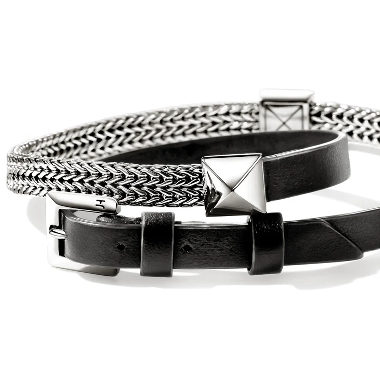 John Hardy Icon Stud Leather Wrap Bracelet