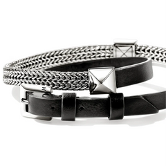 John Hardy Icon Stud Leather Wrap Bracelet