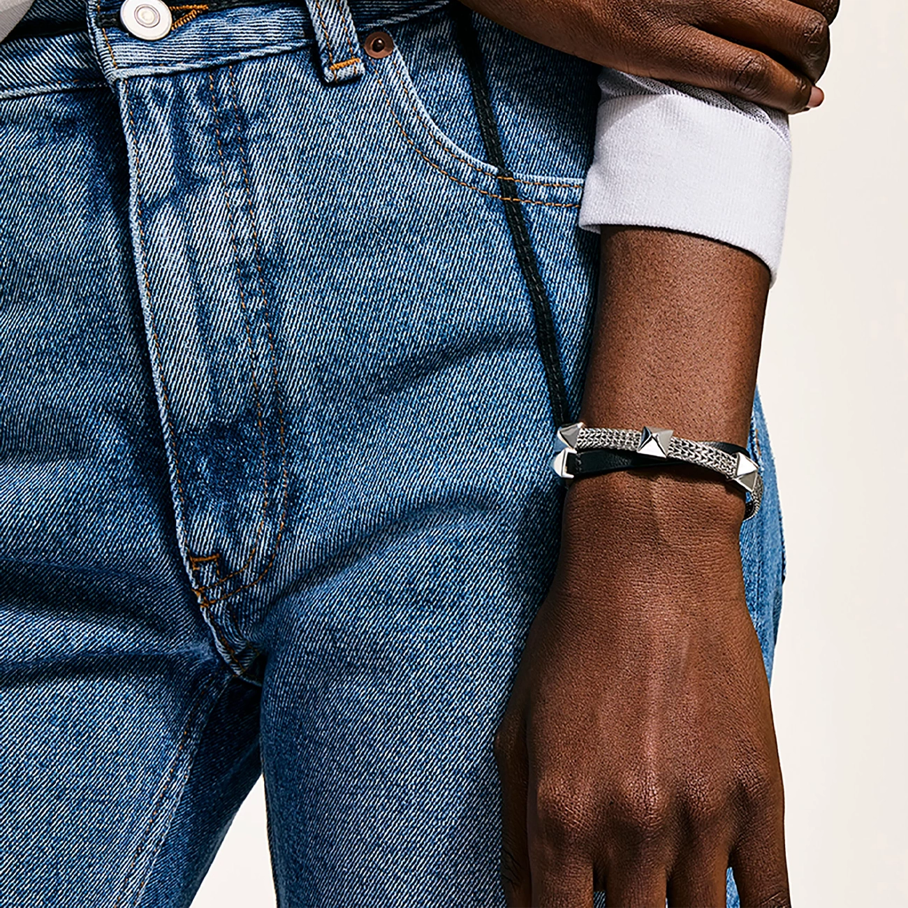 John Hardy Icon Stud Leather Wrap Bracelet