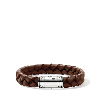 John Hardy Men's Braided Brown Leather 10mm Bracelet - John Hardy product
