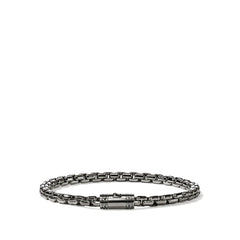 John Hardy Classic Chain Black Rhodium Box Chain Bracelet