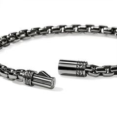 John Hardy Classic Chain Black Rhodium Box Chain Bracelet