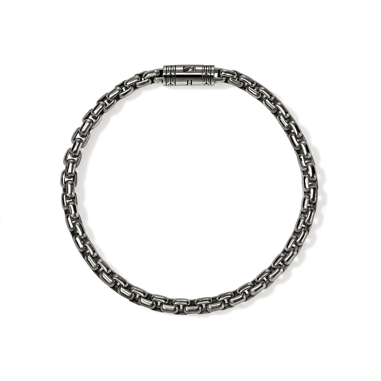 John Hardy Classic Chain Box Chain Bracelet in Black Rhodium