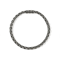 John Hardy Classic Chain Black Rhodium Box Chain Bracelet