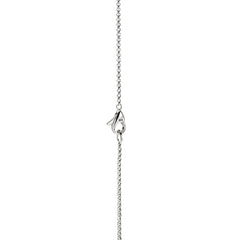 John Hardy Essentials Silver Cross 2mm Chain Bracelet