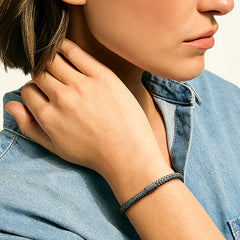 John Hardy Icon Dark Silver 5mm Bracelet