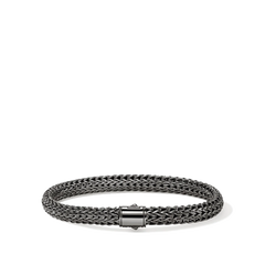 John Hardy Icon Dark Silver 6.5mm Bracelet