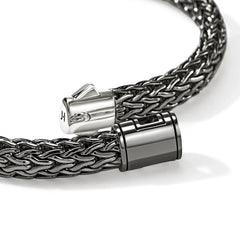 John Hardy Icon Dark Silver 6.5mm Bracelet