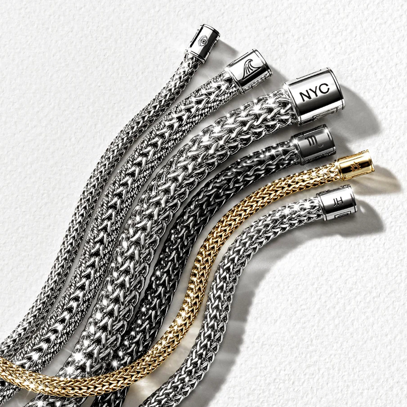 John Hardy Icon Dark Silver 6.5mm Bracelet