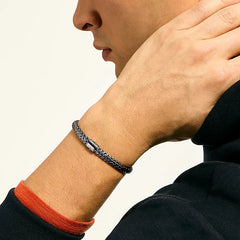 John Hardy Icon Dark Silver 6.5mm Bracelet