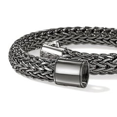 John Hardy Icon Dark Silver 10.5mm Bracelet
