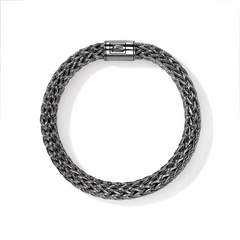 John Hardy Icon Dark Silver 10.5mm Bracelet