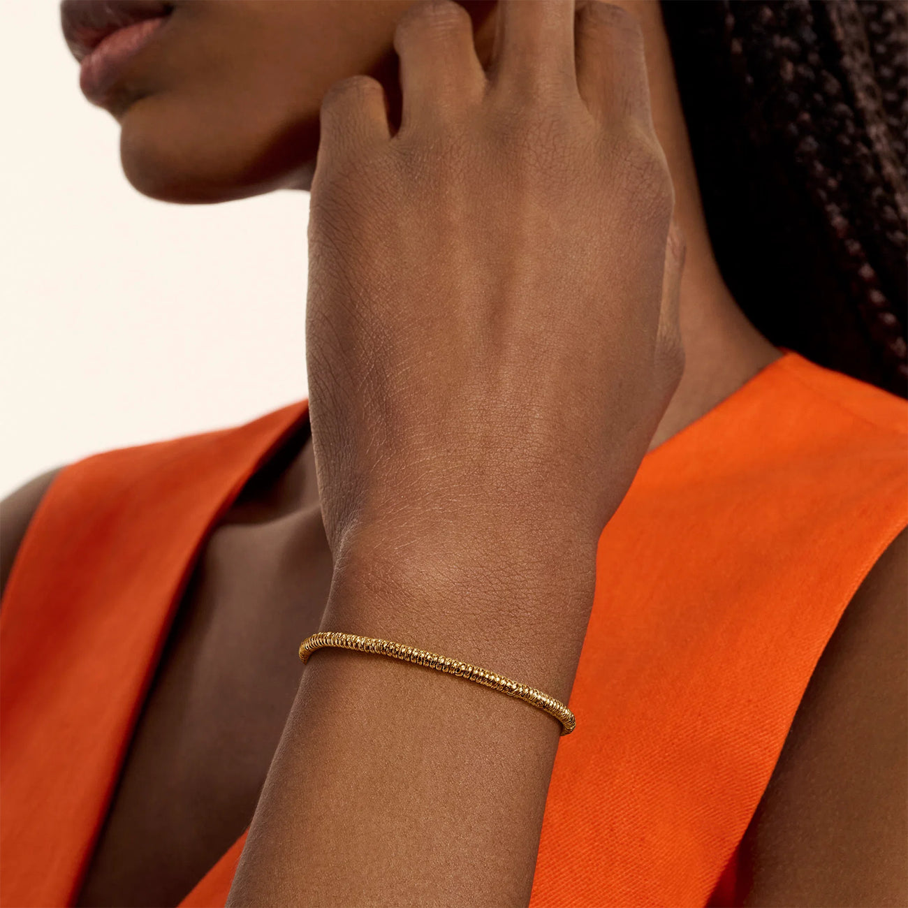 John Hardy 2.5mm Gold Heishi Bracelet