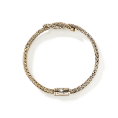 John Hardy Love Knot 7mm Gold Double Row Bracelet