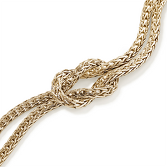 John Hardy Love Knot 7mm Gold Double Row Bracelet