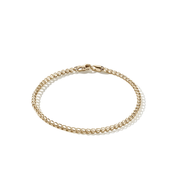 John Hardy Surf Chain Link Bracelet - 2.3mm in 14K Yellow Gold