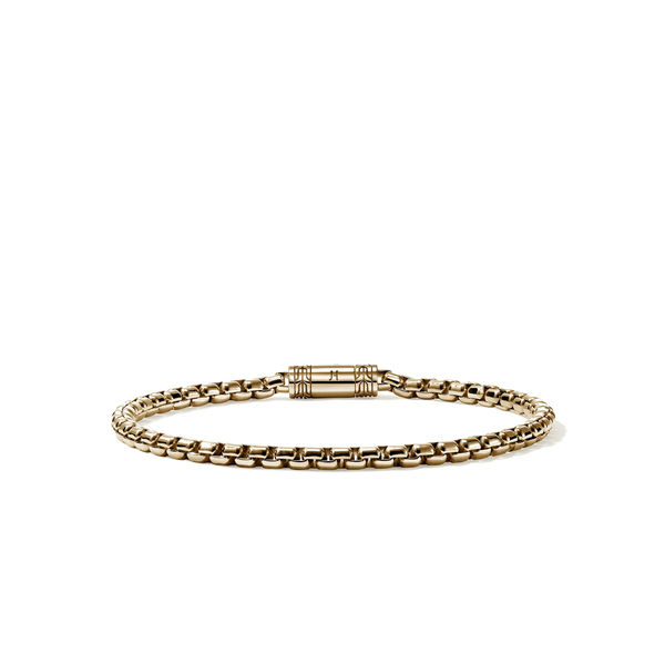 John Hardy Gold Box Chain Bracelet