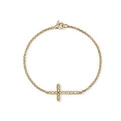 John Hardy Essentials Cross 2mm Chain Bracelet