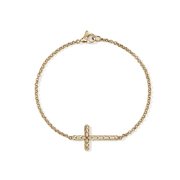 John Hardy Essentials Cross 2mm Chain Bracelet