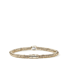John Hardy Lovestruck Gold Heishi Lab Grown Diamond Bracelet