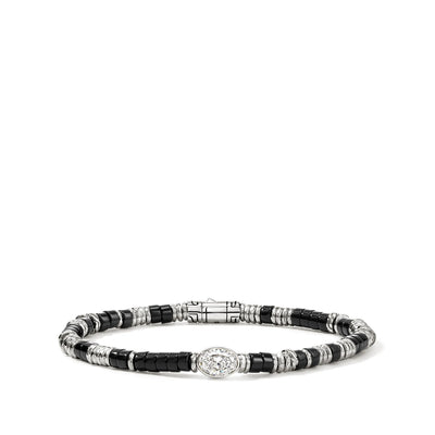 John Hardy Lovestruck Onyx and Lab Grown Diamond Heishi Bracelet - J.R.DUNN product