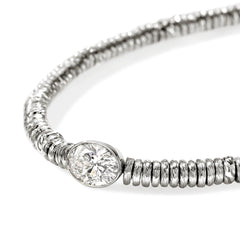 John Hardy Lovestruck Silver Heishi Lab Grown Diamond Bracelet