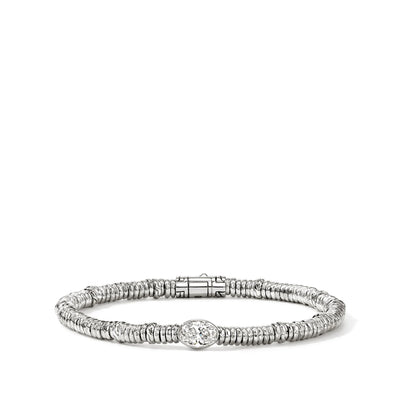 John Hardy Lovestruck Silver Heishi Lab Grown Diamond Bracelet - John Hardy product