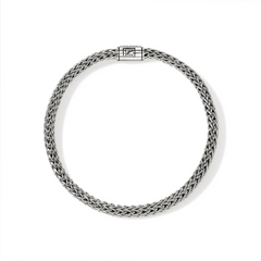 John Hardy Icon Silver 5mm Diamond Pavé Bracelet