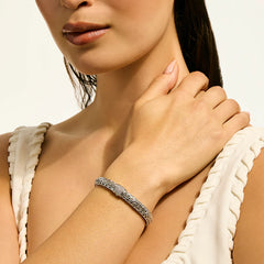 John Hardy Icon Silver 6.5mm Diamond Pavé Bracelet