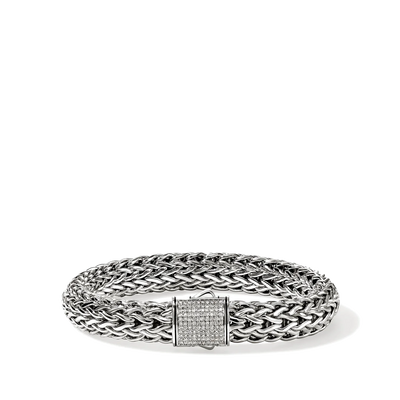 John Hardy Icon Silver 10.5mm Diamond Pavé Bracelet - John Hardy  product
