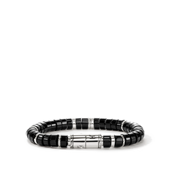 John Hardy Heishi Black Onyx 8mm Beaded Bracelet