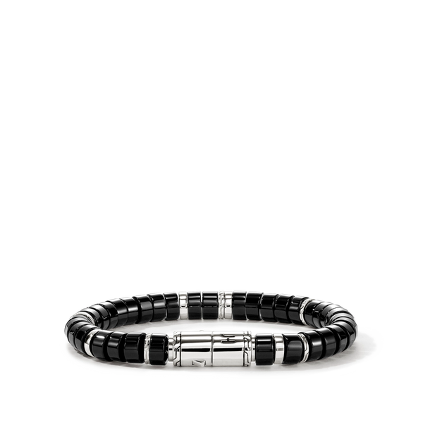 John Hardy Heishi Black Onyx 8mm Beaded Bracelet