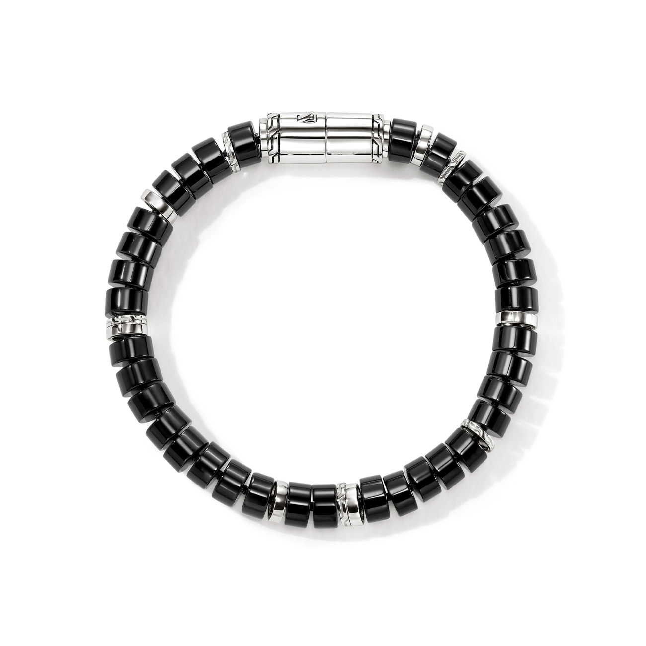 John Hardy Heishi Black Onyx 8mm Beaded Bracelet