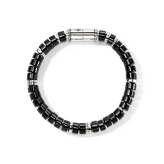 John Hardy Heishi Black Onyx 8mm Beaded Bracelet