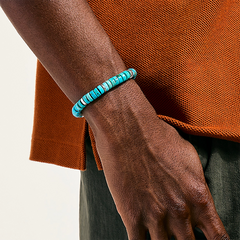 John Hardy Heishi Turquoise 8mm Beaded Bracelet