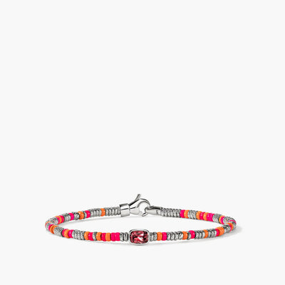 John Hardy 2.5mm Heishi Gem Bracelet with Rhodolite - J.R.DUNN product