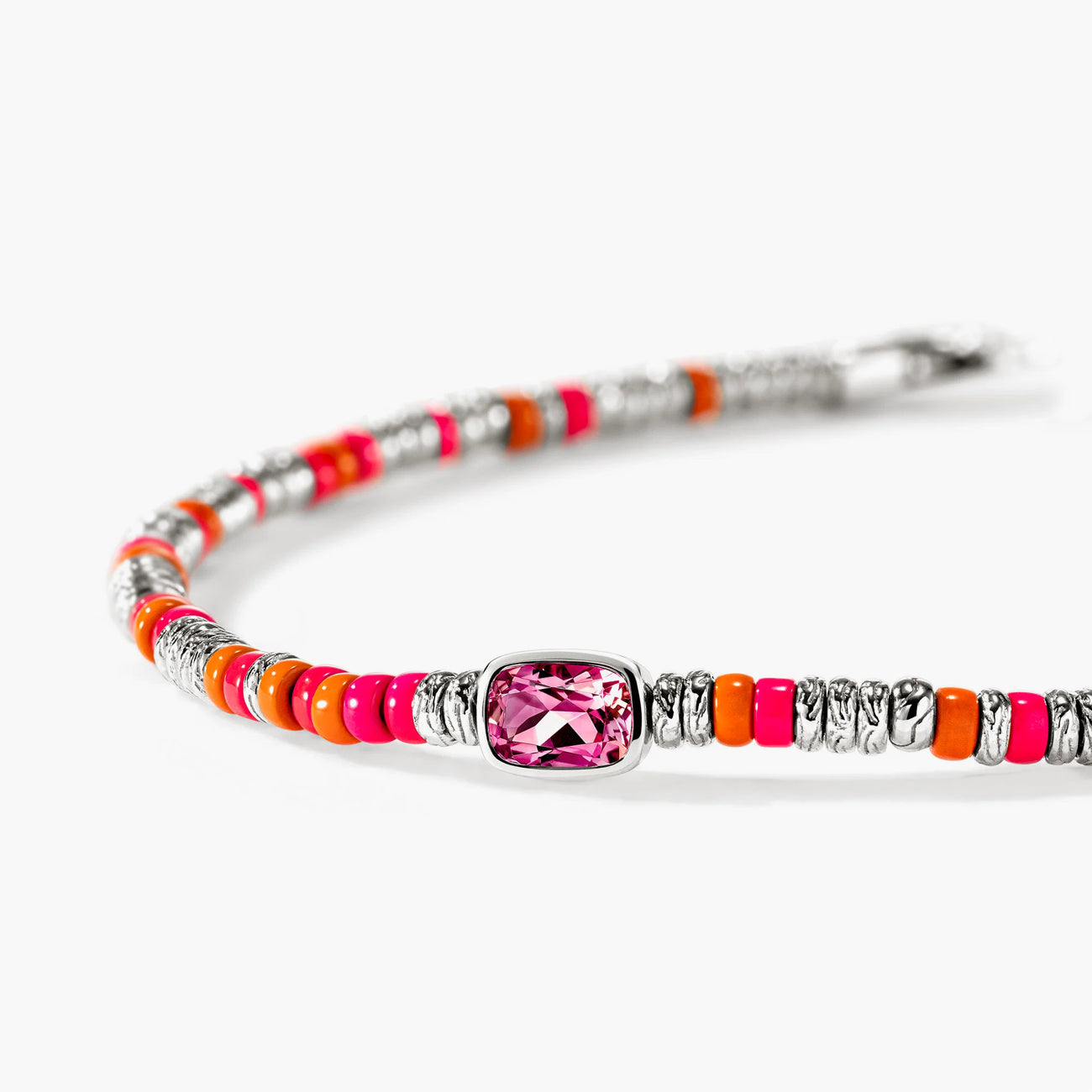 John Hardy 2.5mm Heishi Gem Bracelet with Rhodolite