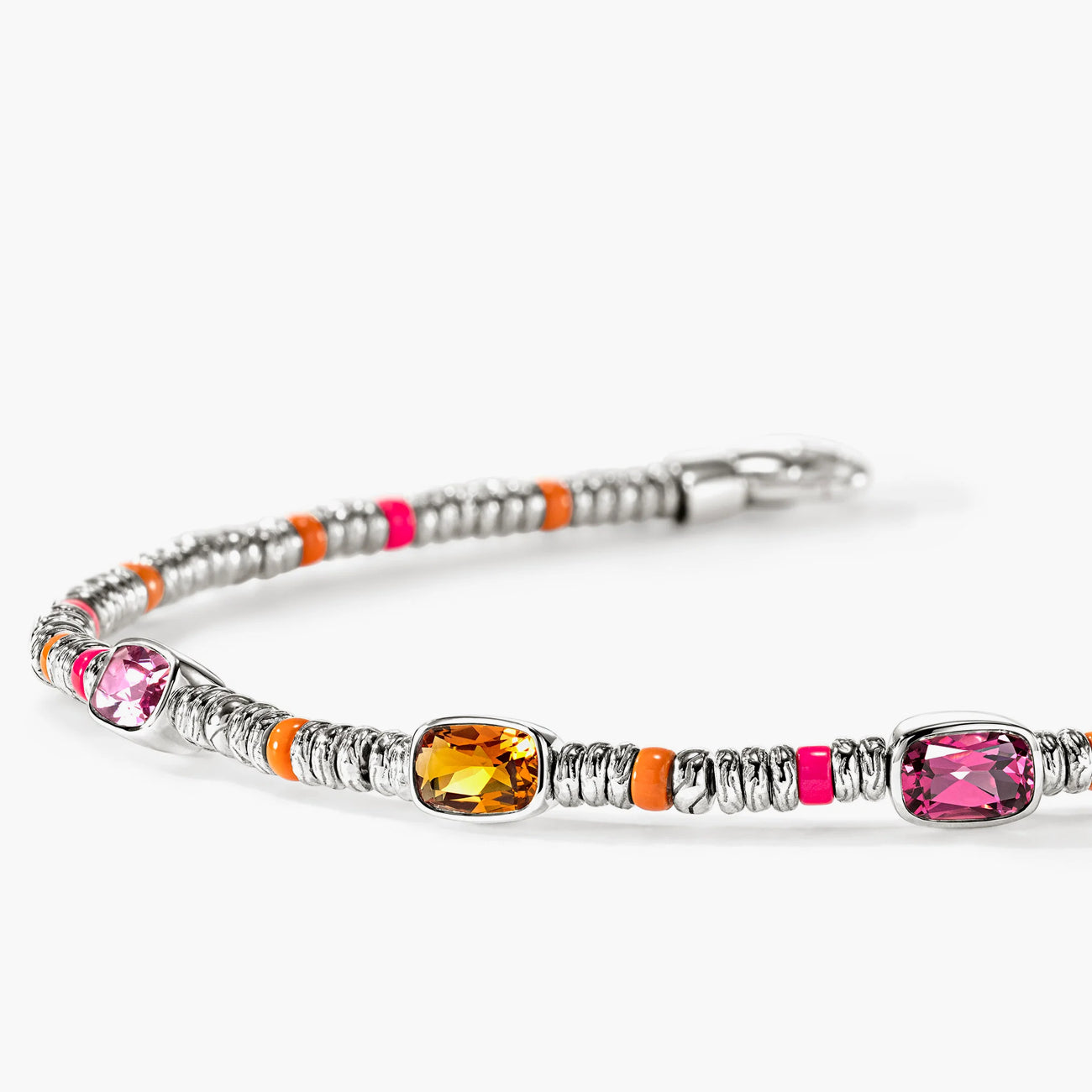 John Hardy 2.5mm Heishi Three Gem Bracelet in Citrine