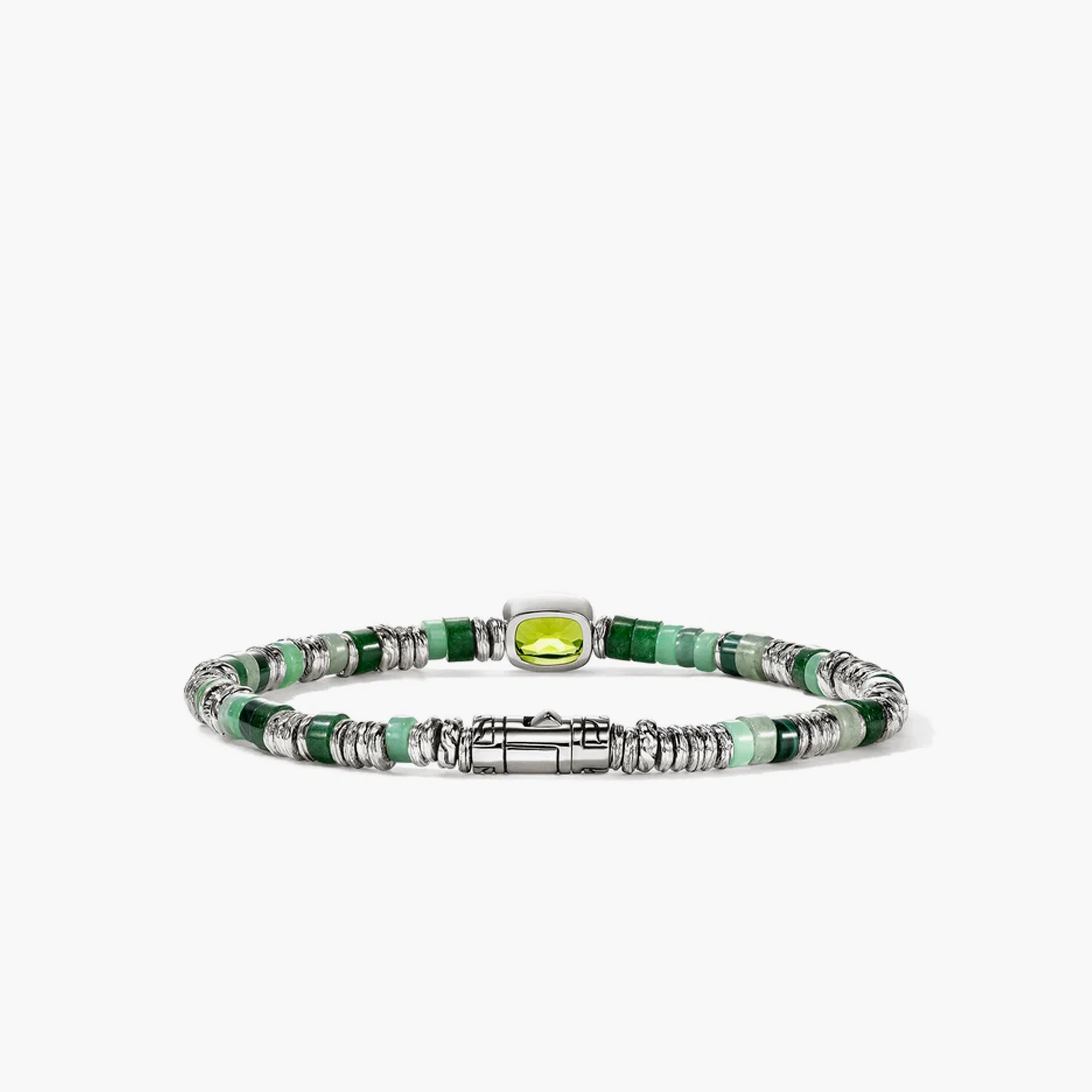 John Hardy Heishi Gem 4mm Peridot Bracelet