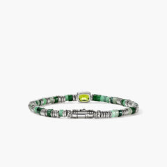 John Hardy Heishi Gem 4mm Peridot Bracelet