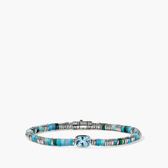 John Hardy Heishi Gem 4mm Topaz Bracelet