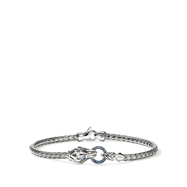 John Hardy Naga Blue Sapphire 3.5mm Bracelet