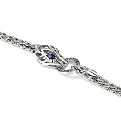 John Hardy Naga Blue Sapphire 3.5mm Bracelet