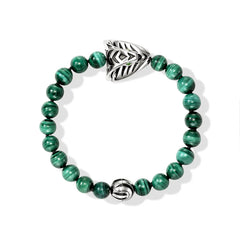 John Hardy Legends Malachite 8mm Beaded Bracelet