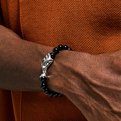 John Hardy Legends Onyx Eagle 8mm Beaded Bracelet